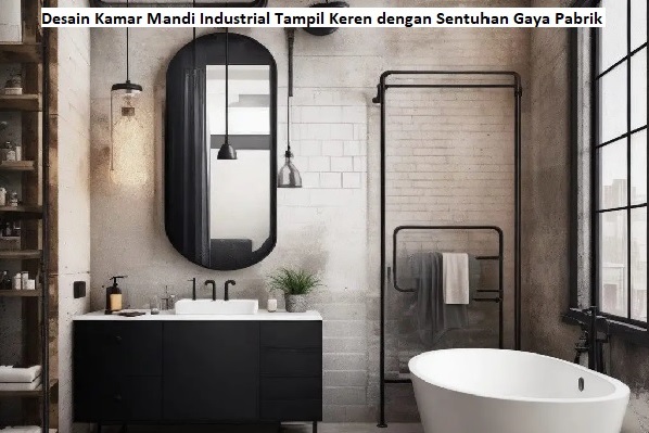 Desain Kamar Mandi Industrial
